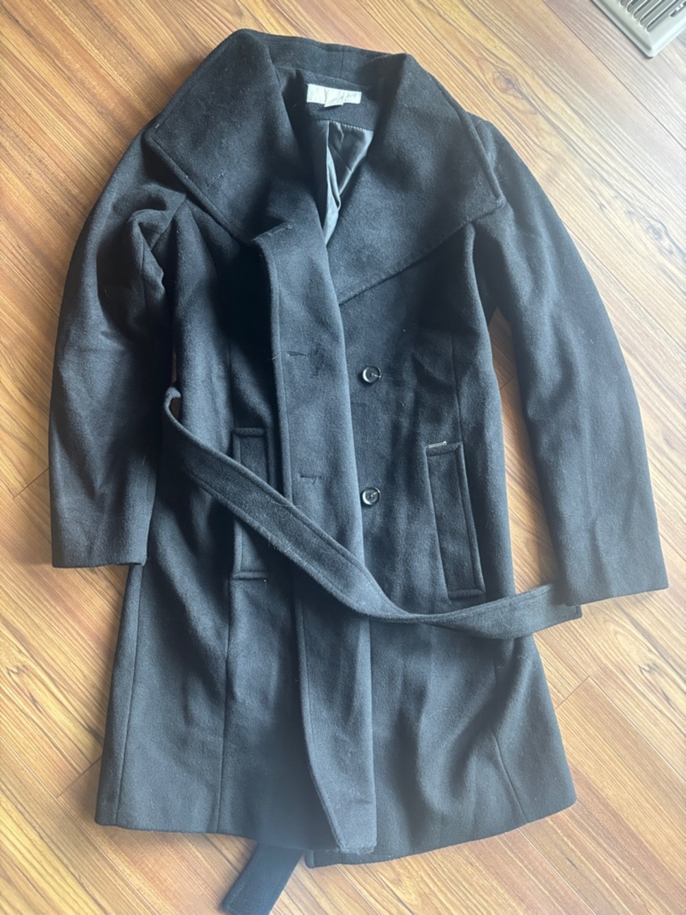 MICHAEL Michael Kors Black Coat with Satin Lining
